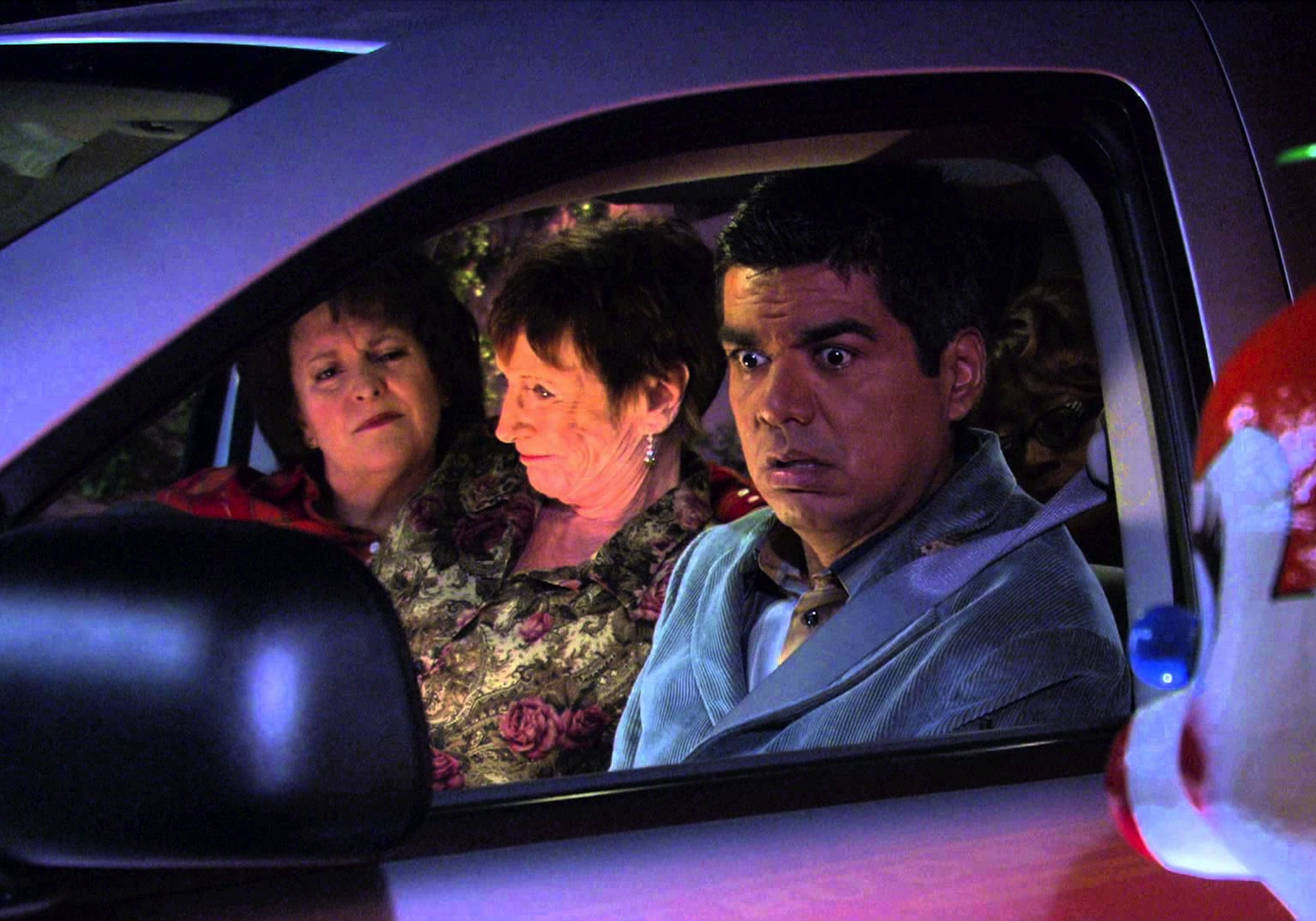 George Drives the Batmobile