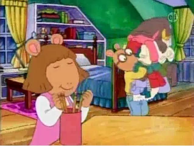 Arthur and D.W. Clean Up